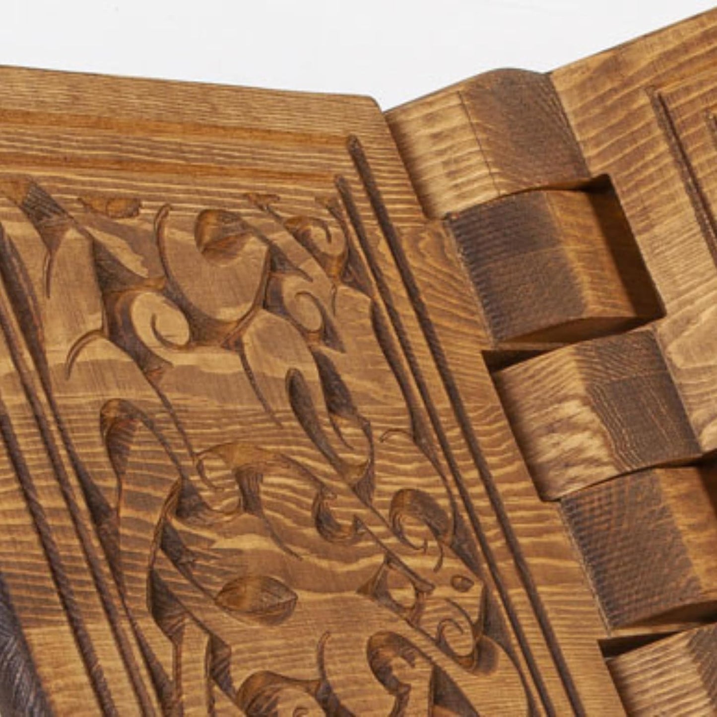Support de livre et de livre de cuisine en bois