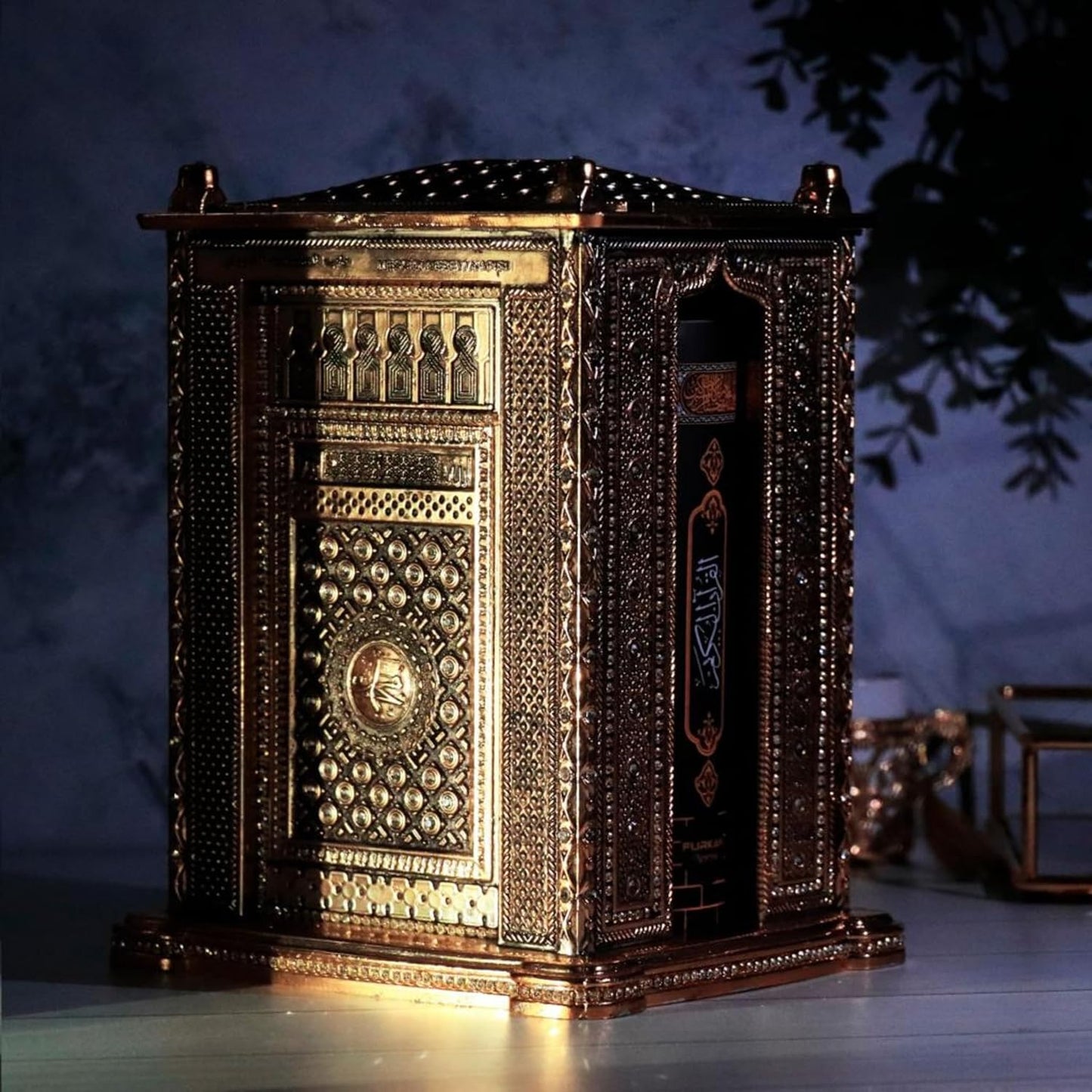 Coffret cadeau Coran avec réplique de la Kaaba