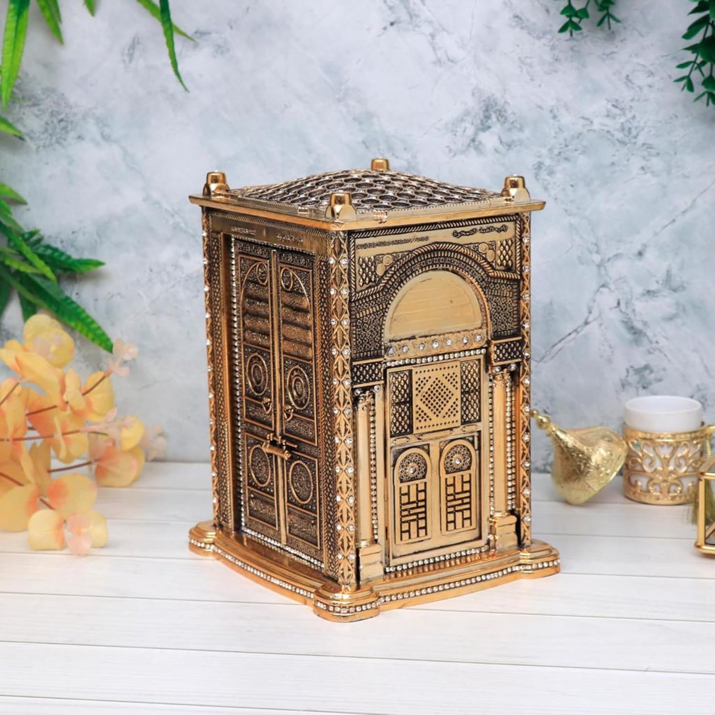 Coffret cadeau Coran avec réplique de la Kaaba
