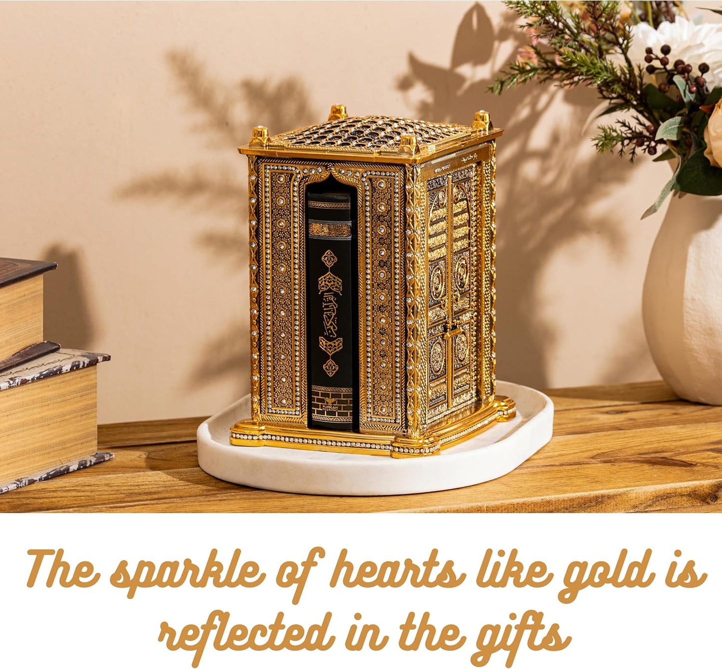 Coffret cadeau Coran avec réplique de la Kaaba