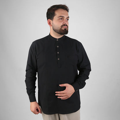 VHD Muslim Men's Long Sleeve Shirt 100% Cotton