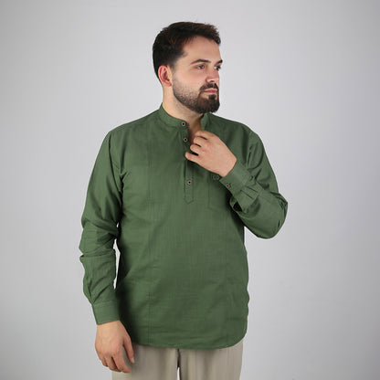 VHD Muslim Men's Long Sleeve Shirt 100% Cotton