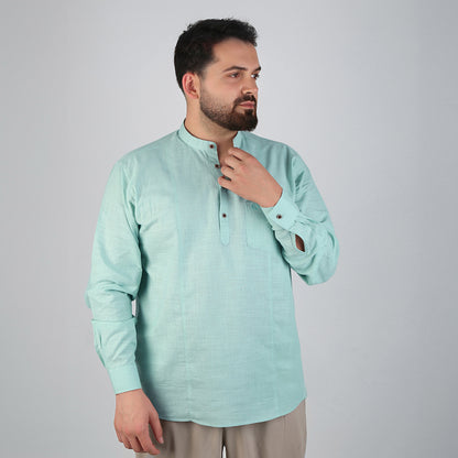 VHD Muslim Men's Long Sleeve Shirt 100% Cotton