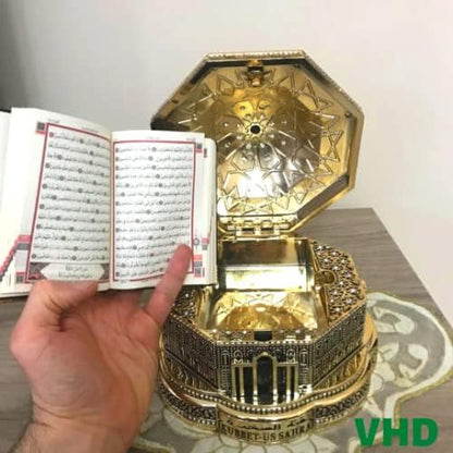 Réplique de Qubbat As-Sakhrah pour décoration de table et de bureau islamique