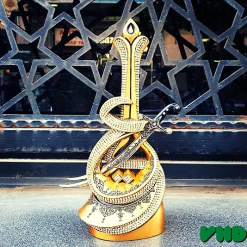 Zulfiqar Sword Figurine for Islamic Table Desk Decor