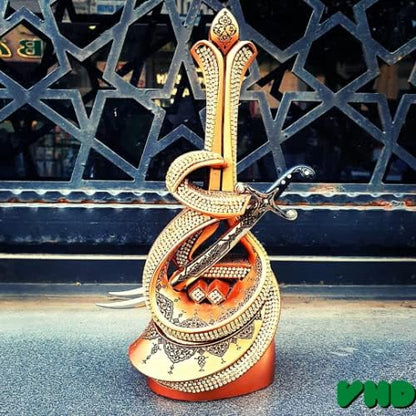 Zulfiqar Sword Figurine for Islamic Table Desk Decor