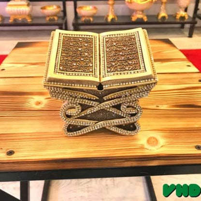 Figurine islamique en forme de pupitre écrit Ayatul Kursi pour décor de table et de bureau