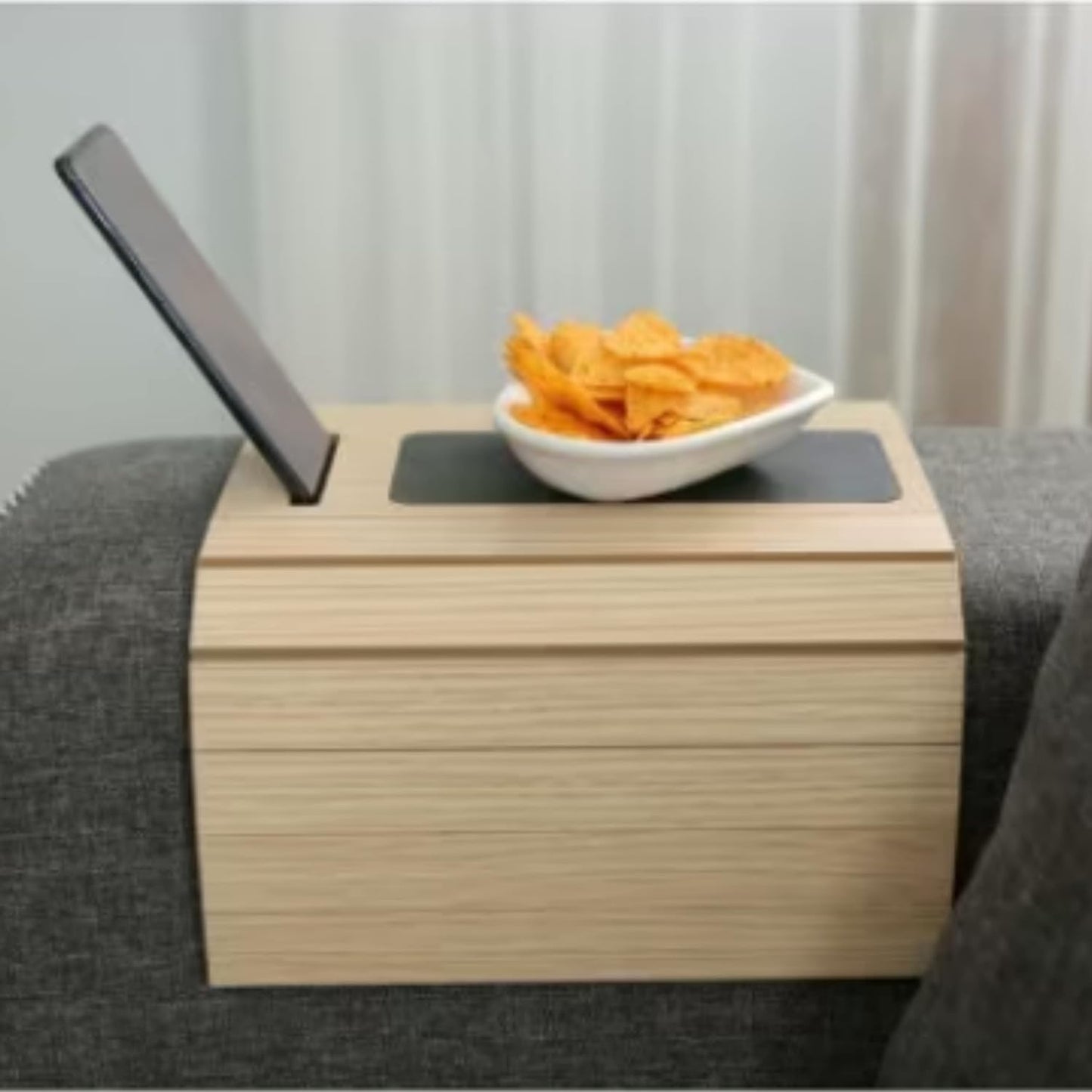 Functional Wooden Sofa Tray