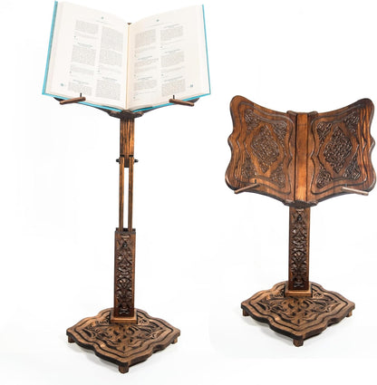 Big Size Adjustable Wooden Book Stand for Heavy Books