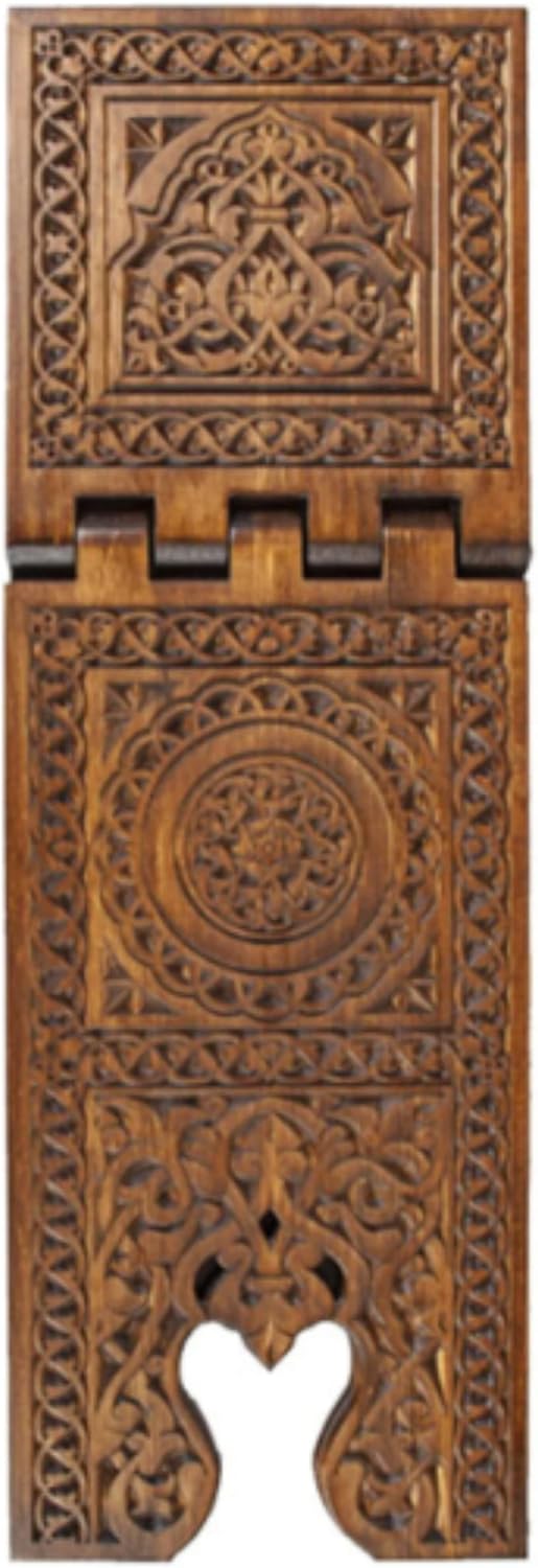 Porte-Coran en bois sculpté de grande taille et de luxe