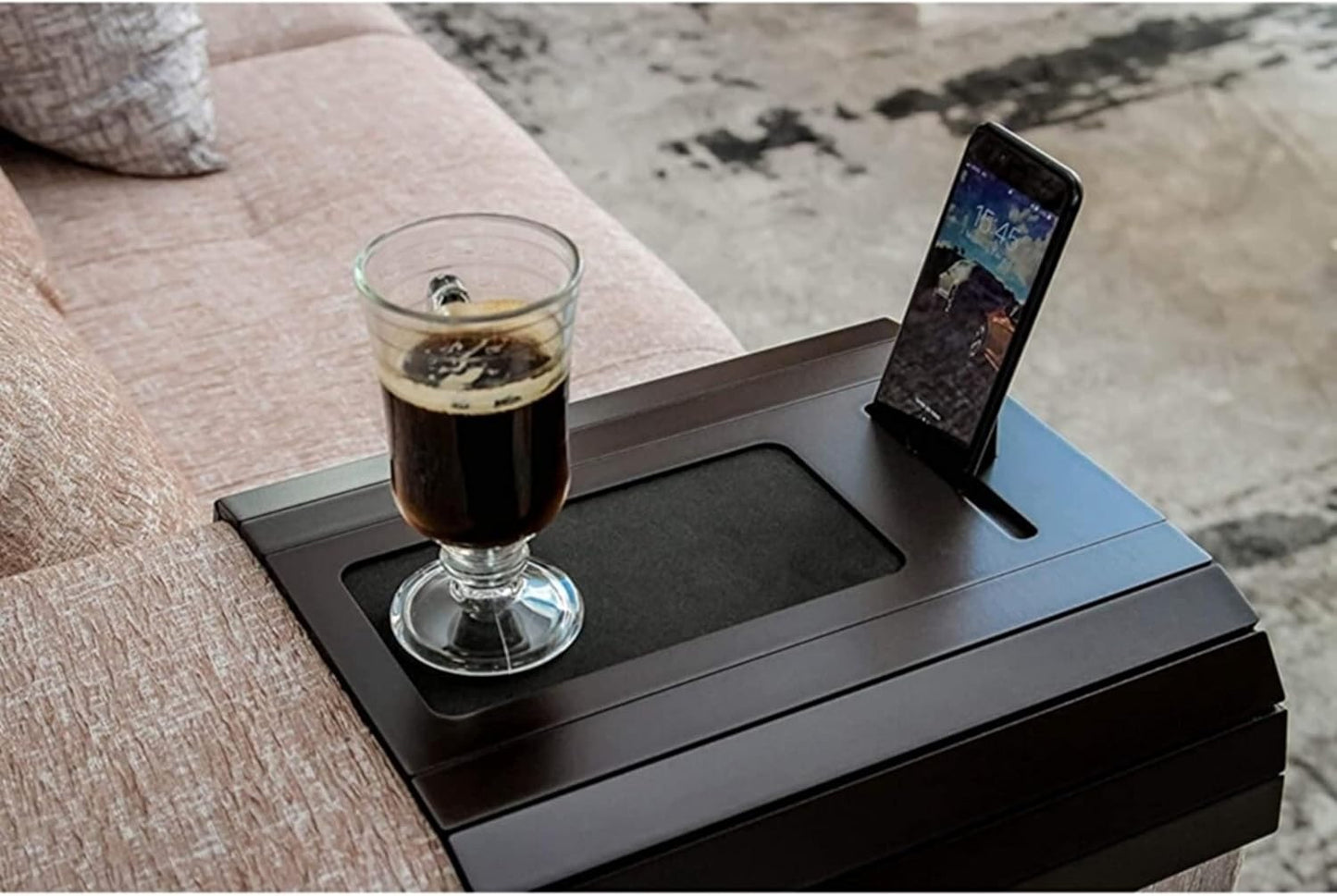 Functional Wooden Sofa Tray