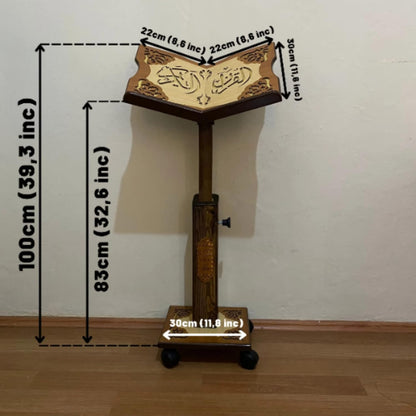 Lux Adjustable Moveable Wooden Book Stand