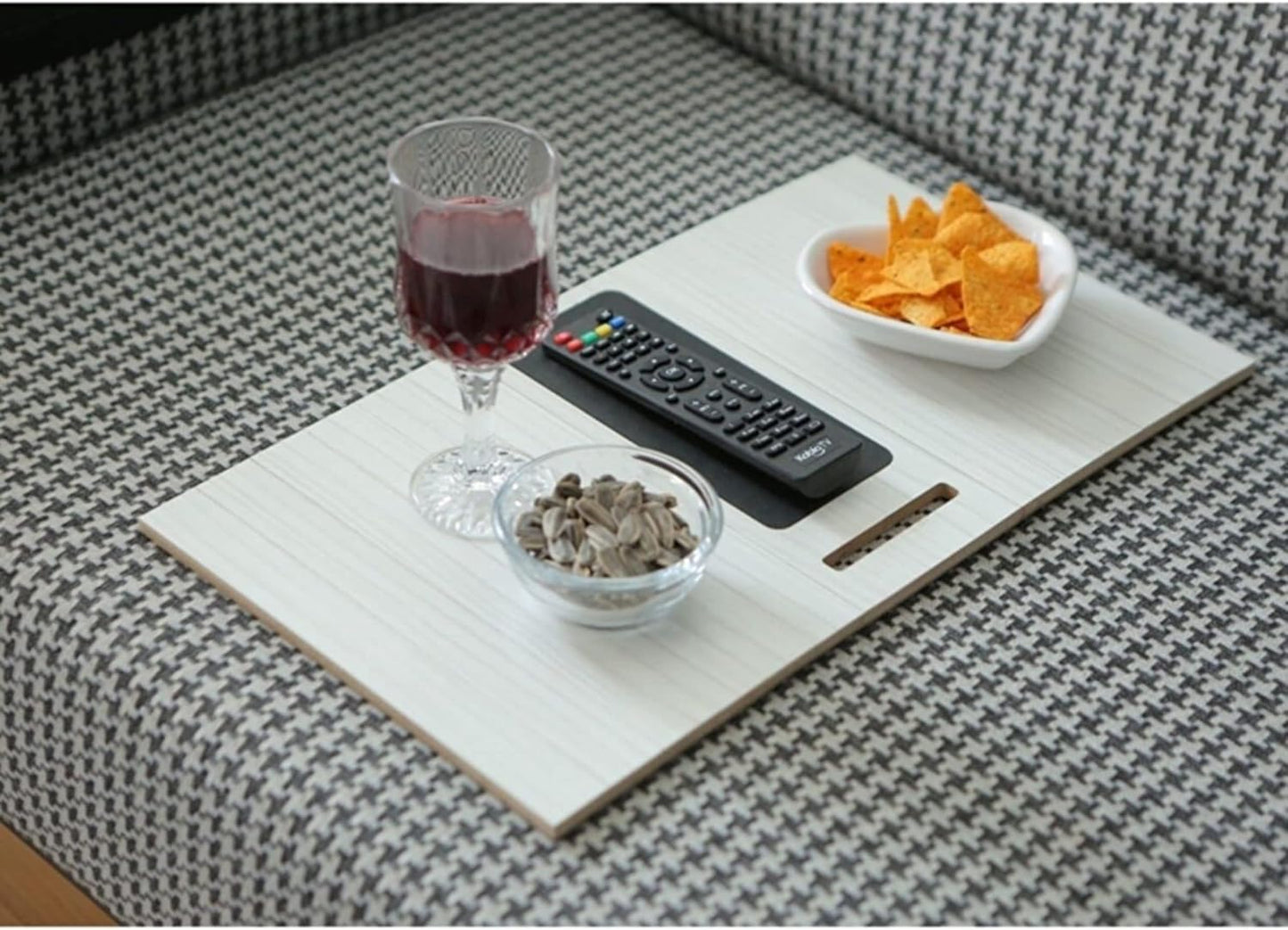 Functional Wooden Sofa Tray