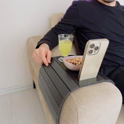 Functional Wooden Sofa Tray