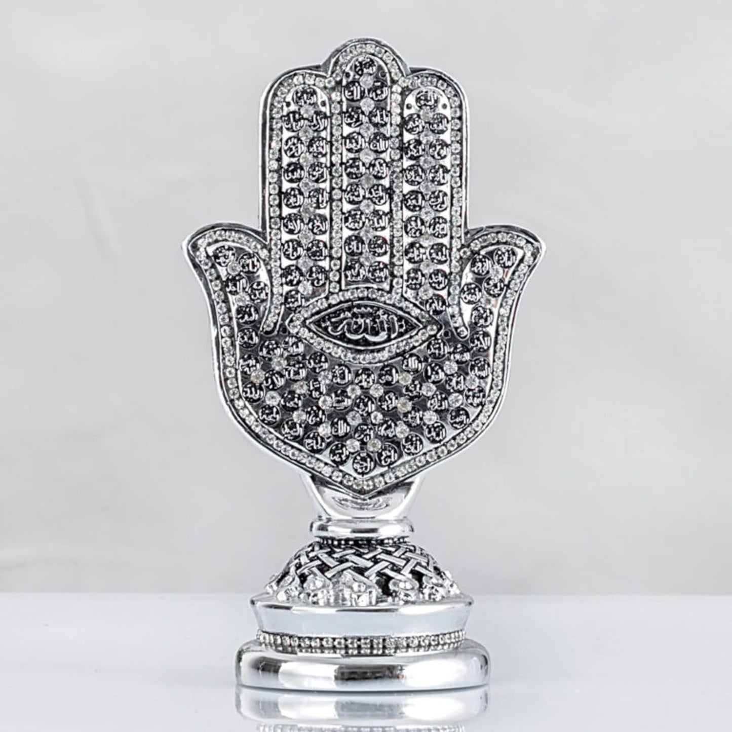 Asmaul Husna (99 Names of Allah) Embroidered Hand Fatima Hamsa Figurine