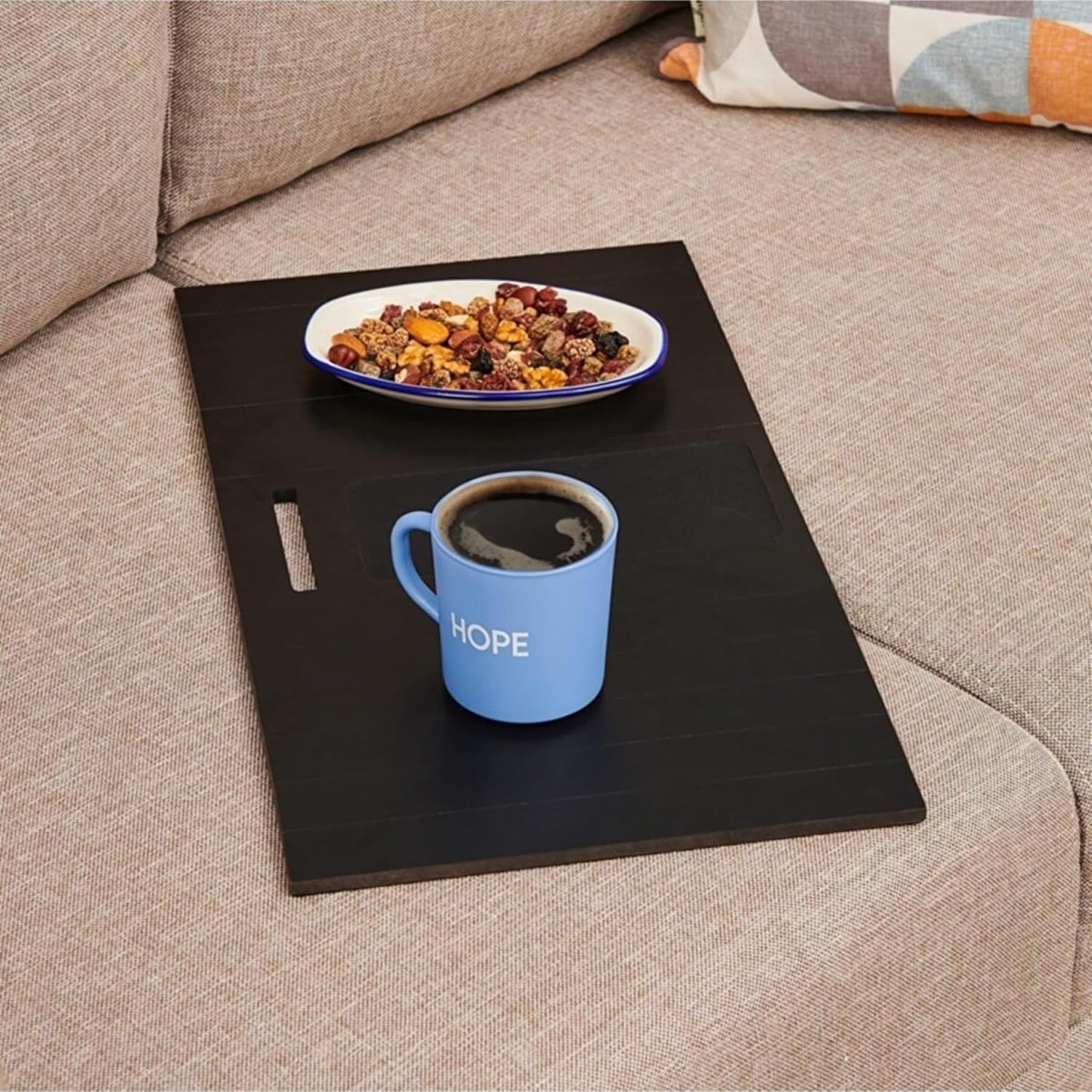 Functional Wooden Sofa Tray