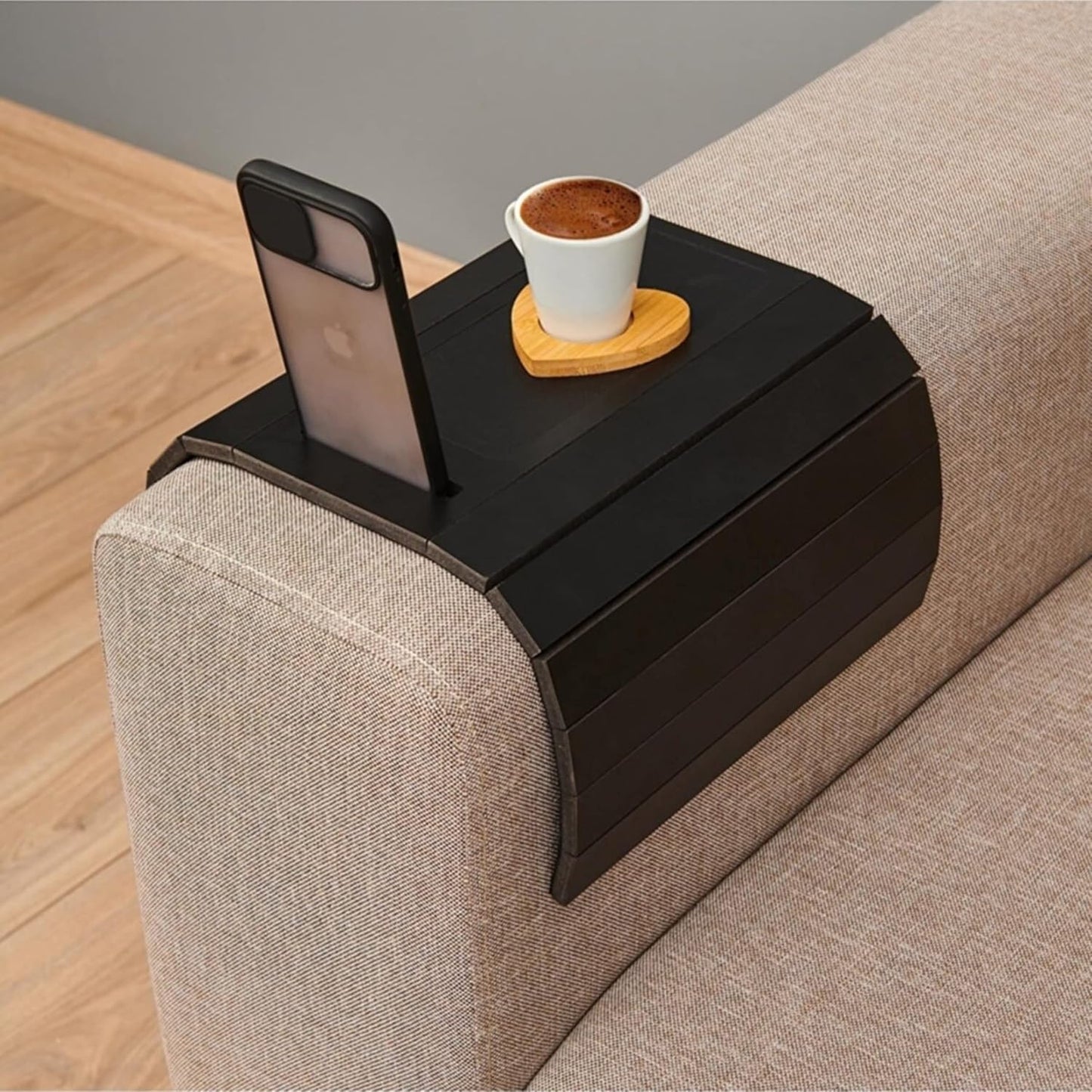 Functional Wooden Sofa Tray