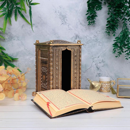 Coffret cadeau Coran avec réplique de la Kaaba