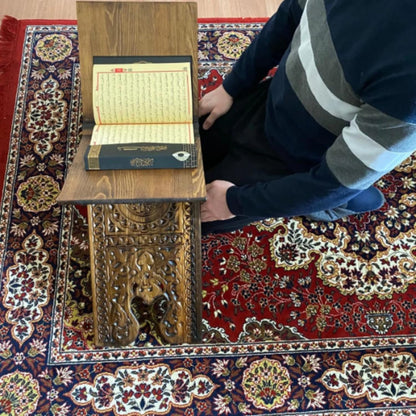 Luxury Big Size Carved Wooden Quran Holder