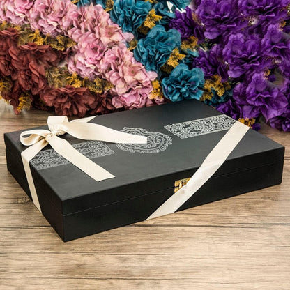 Customizable Islamic Gift Box For Men | Quran Prayer Rug Tasbih Skullcap Set