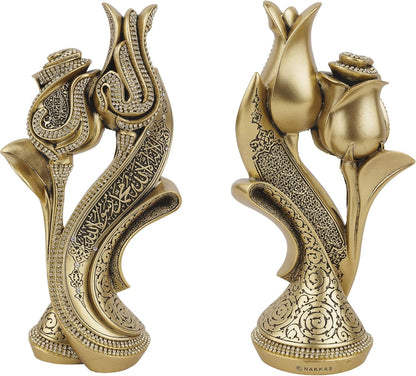 Tawhid Written Tulip Figurine Islamic Table Accessory