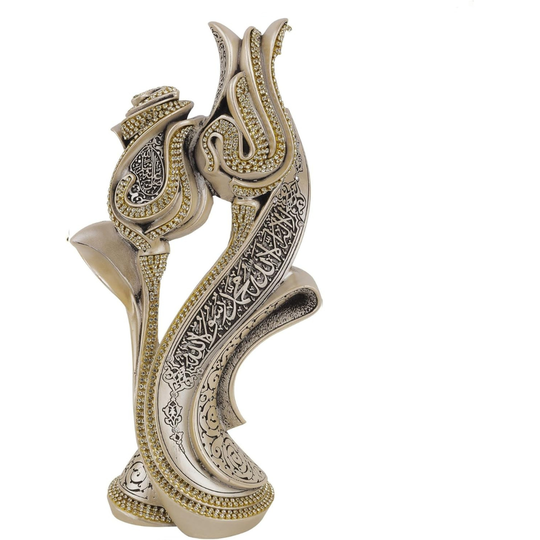 Tawhid Written Tulip Figurine Islamic Table Accessory