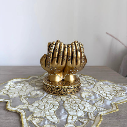 Figurine islamique en forme de pupitre écrit Ayatul Kursi pour décor de table et de bureau